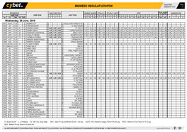 Midweek Regular Coupon 24/06/2019 10:31 1 / 4