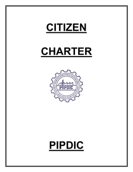 Citizen Charter Pipdic