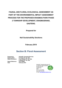 Section B-Floral Assessment 280219