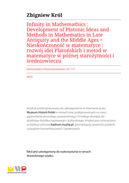 Development of Platonic Ideas and Methods in Mathematics