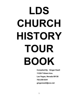 Lds Church History Tour Book