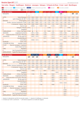 Horaires Ligne 607 (107)