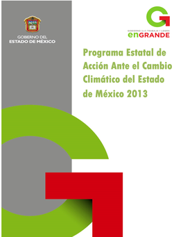 Programa Estatal De Acción Ante El Cambio Climático Del Estado De México 2013