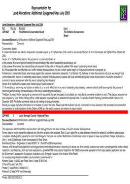 Land Allocations: Additional Suggested Sites July 2009