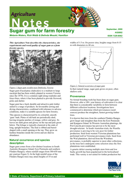 Sugar Gum for Farm Forestry (DPI Vic)