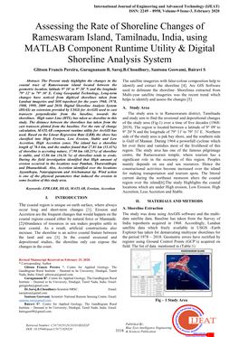 Assessing the Rate of Shoreline Changes of Rameswaram Island