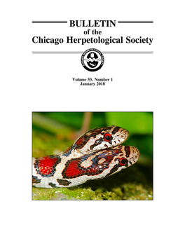 BULLETIN Chicago Herpetological Society