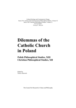 Dilemmas of the Catholic Church in Poland