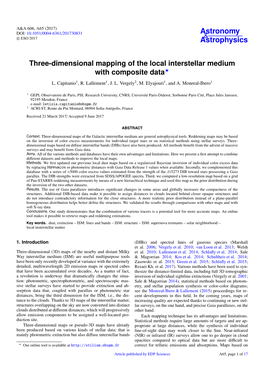 Three-Dimensional Mapping of the Local Interstellar Medium with Composite Data? L