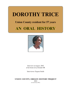 Dorothy Trice