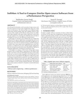 A Tool to Compare Similar Open-Source Software from a Performance Perspective