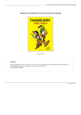 Download Ebook SPIROU ET FANTASIO T3 LES CHAPEAUX NOIRS