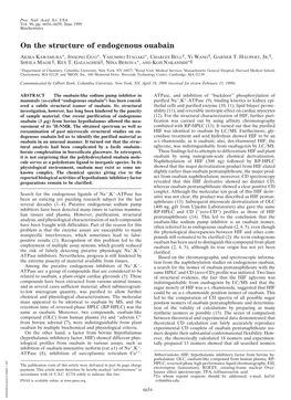 On the Structure of Endogenous Ouabain