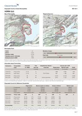 HORW (LU) Map of Municipality Regional Overview