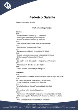 Federico Galante