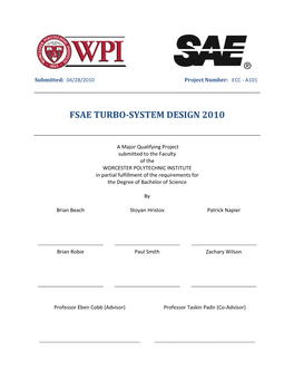 Fsae Turbo-System Design 2010