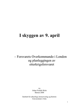 I Skyggen Av 9. April