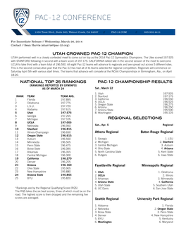 Pac-10 Conference Pac-12 Conference