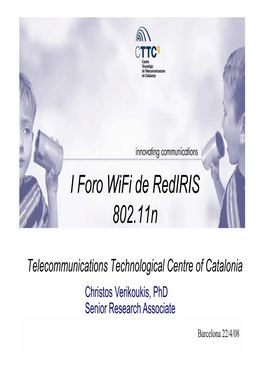 I Foro Wifi De Rediris 802.11N