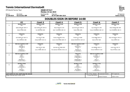 ITF Tournament Planner