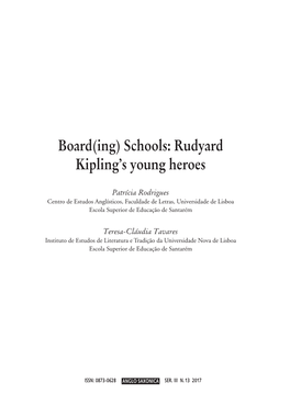 Rudyard Kipling's Young Heroes