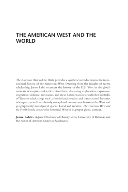 The American West and the World