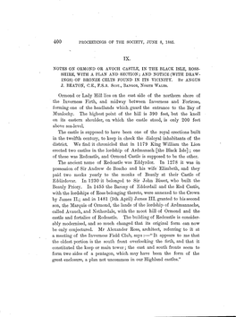 400 Proceedings of the Society, June 8, 1885. Notes