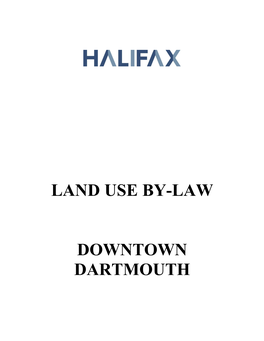 Land Use By-Law Downtown Dartmouth