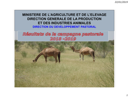 Republique Du Niger Ministere De L