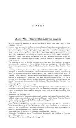 Chapter One Tocquevillian Analytics in Africa