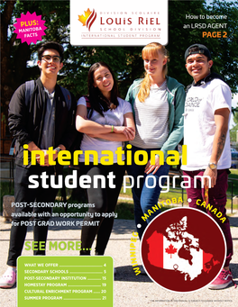 International Student Program OBA L C IT an N a a D M A