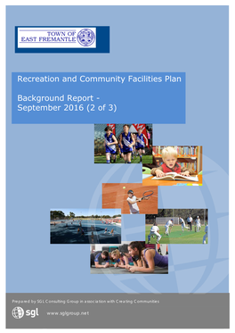 Recreation and Community Facilities Plan Background Report