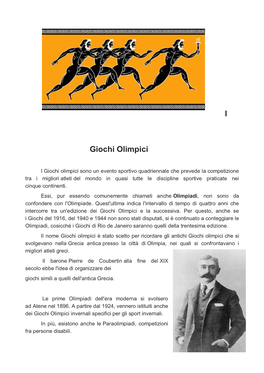 I Giochi Olimpici