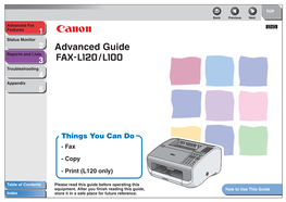 Advanced Guide Reports and Lists 3 Troubleshooting 4 Appendix 5