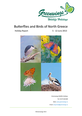 Butterflies and Birds of North Greece Holiday Report 5 - 12 June 2013