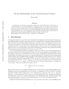 On the Polyhedrality of the Chvátal-Gomory Closure