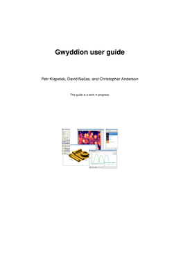 Gwyddion-User-Guide-En.Pdf