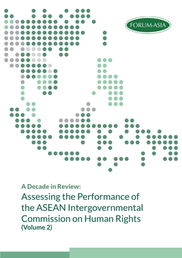 Assessing the Performance of the ASEAN Intergovernmental Commission on Human Rights