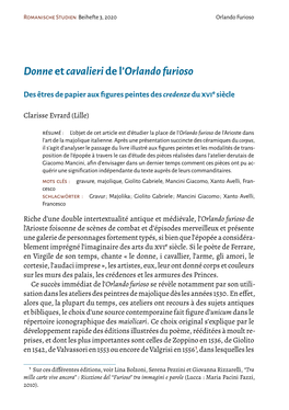 Donneetcavalieridel'orlandofurioso