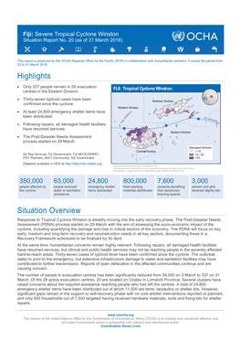 Cyclone Winston Situation Report No