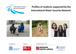 Profiles of Students Funded by IWSN