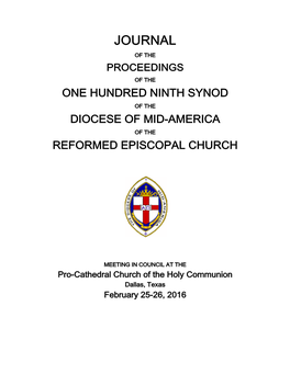 DMA 109Th Synod Journal
