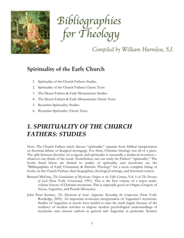 1. Spirituality of the Church Fathers: Studies 2