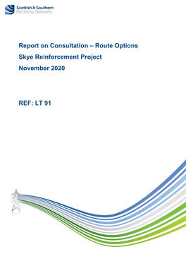 Route Options Skye Reinforcement Project November 2020