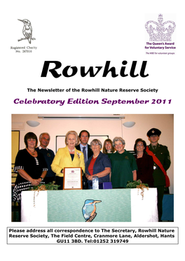 Rowhill Newsletter Special Edition