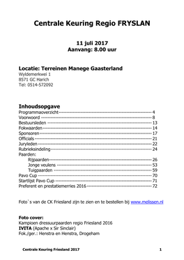 Centrale Keuring Regio FRYSLAN