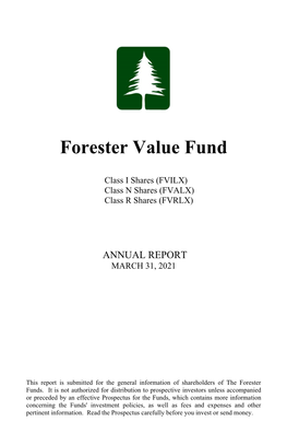 Forester Value Fund