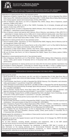 Government of Western Australia Department of Environment Regulation