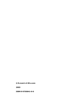 Elizabeth Williams Thesis (PDF 1MB)