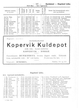 Hordaland - Rogaland Fytke, H-@ @Let1 - R-E Egersuild